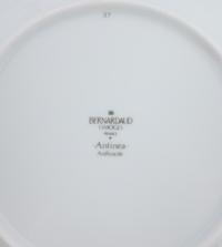 A Collection of Bernardaud Limoges Antinea Anthracite Porcelain Plates