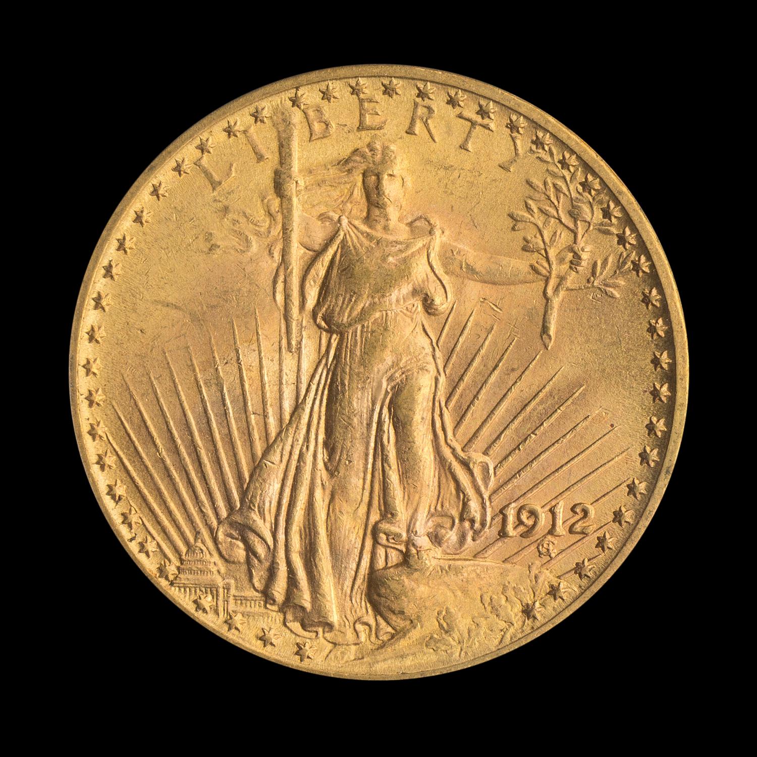 A United States 1912 St. Gaudens $20 Gold Coin
