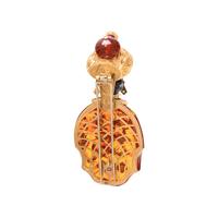 NARDI, AMBER, MULTIGEM AND DIAMOND BLACKAMOOR BROOCH