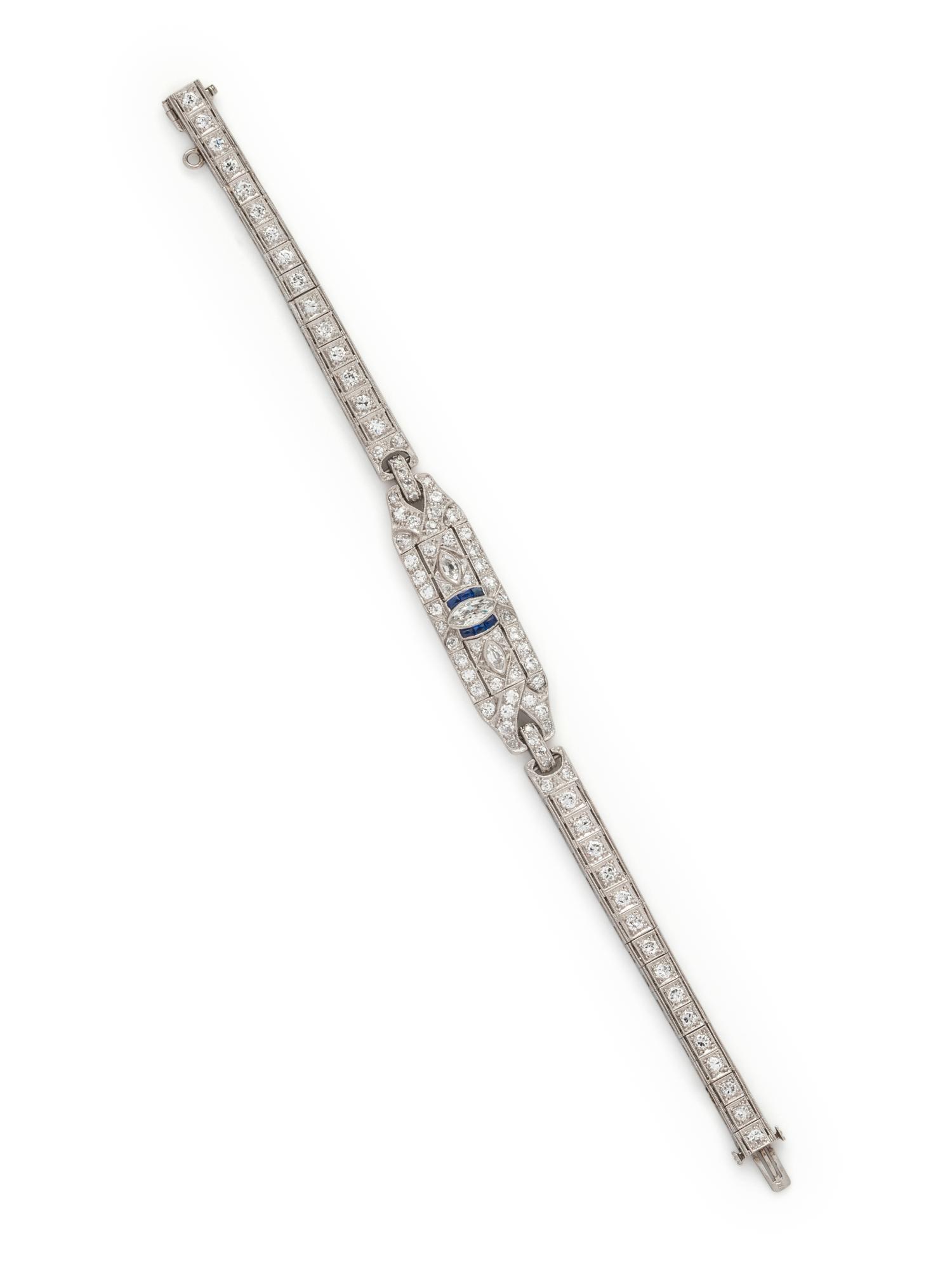 ART DECO, DIAMOND BRACELET