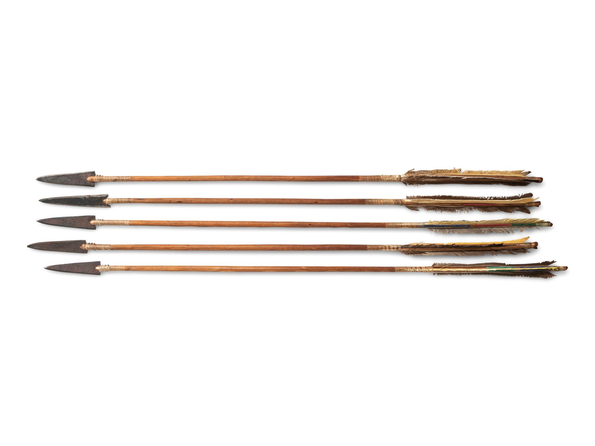 Set of Sioux Painted Arrows