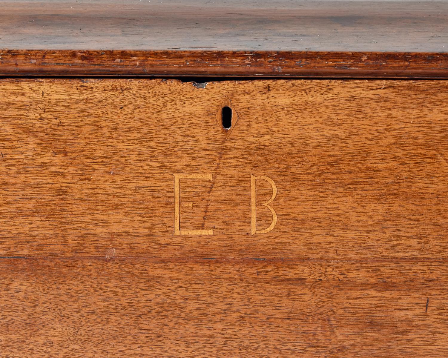 A Chippendale Inlaid Walnut Blanket Chest