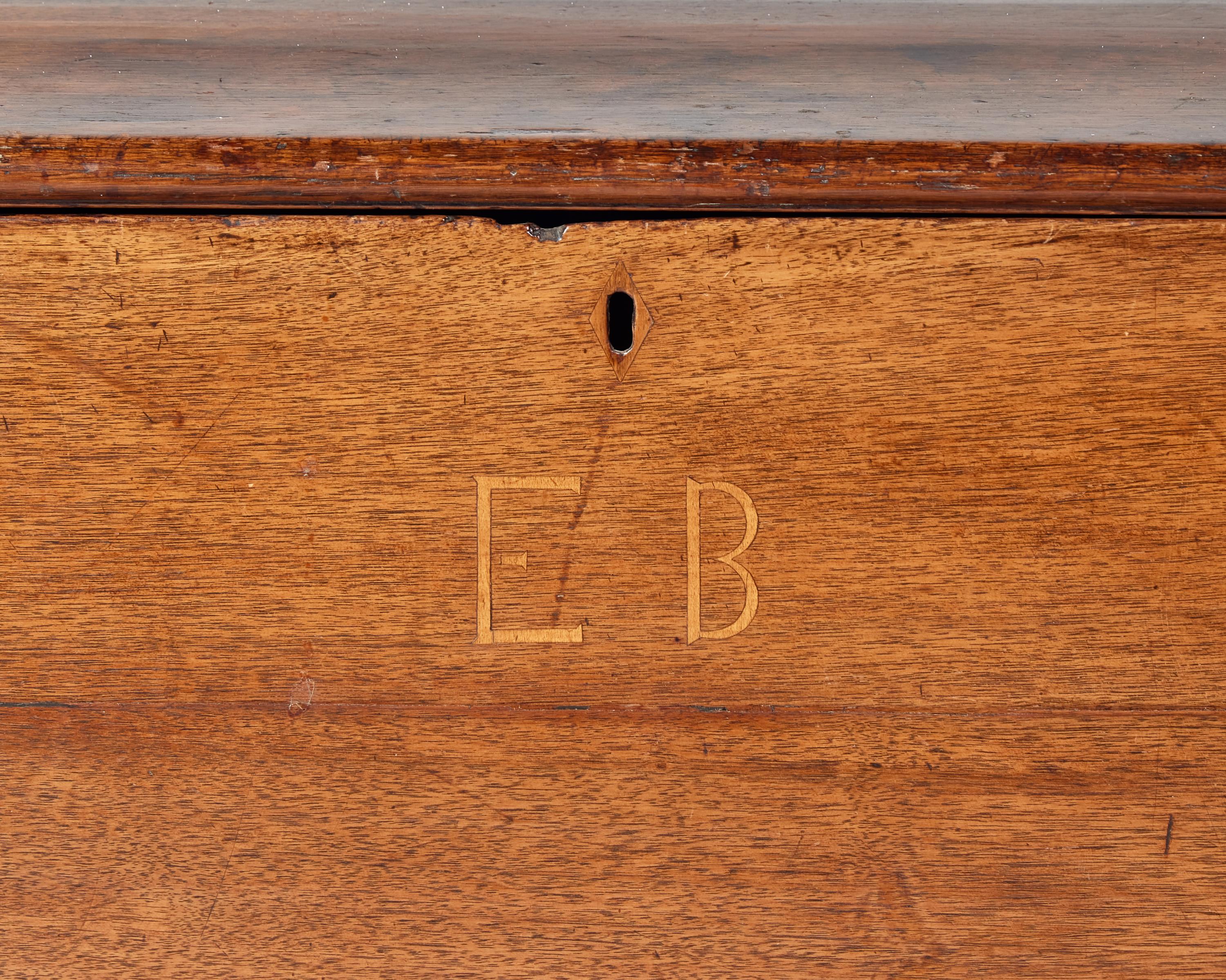 A Chippendale Inlaid Walnut Blanket Chest