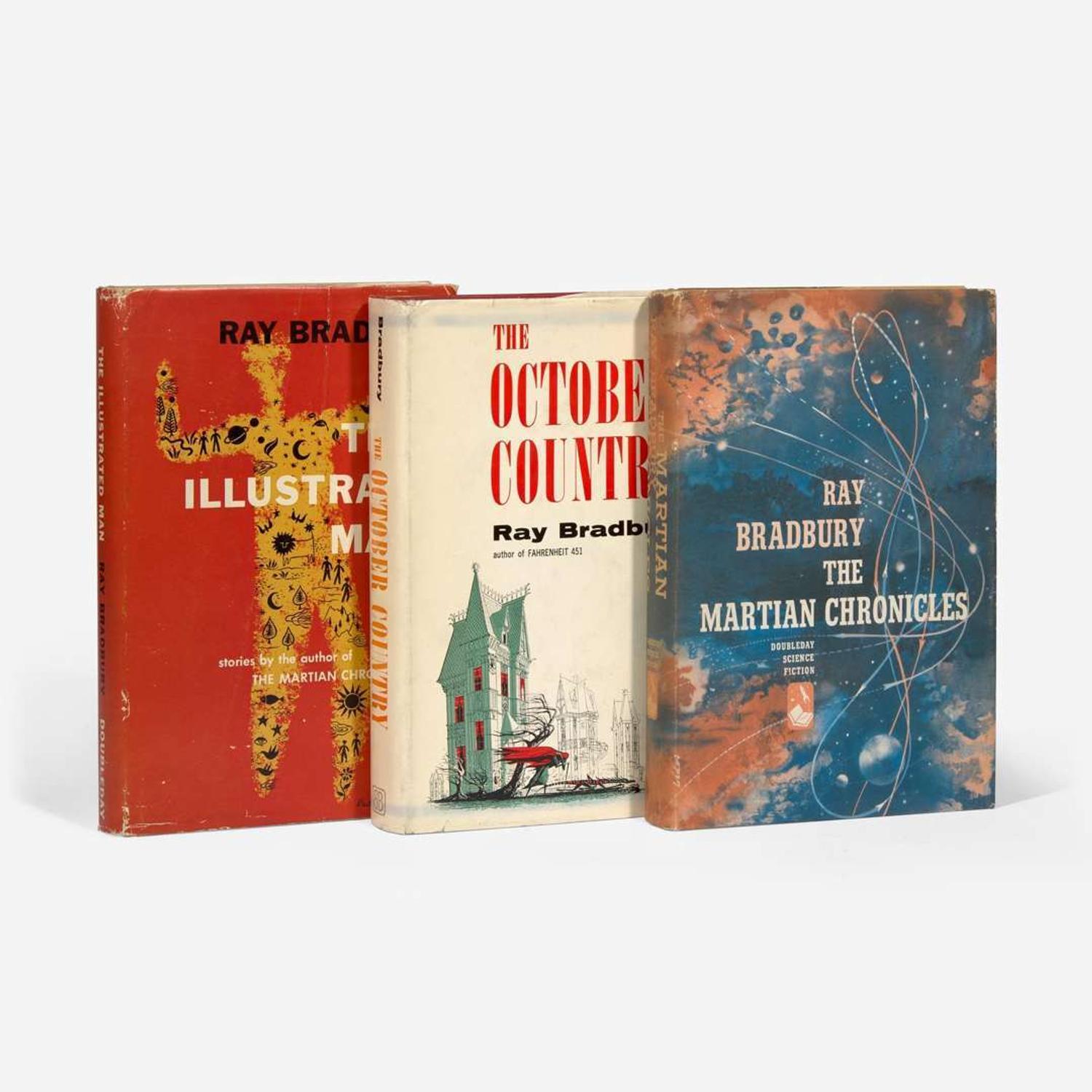 [Mystery & Science Fiction] Bradbury, Ray Group of 3 First Editions
