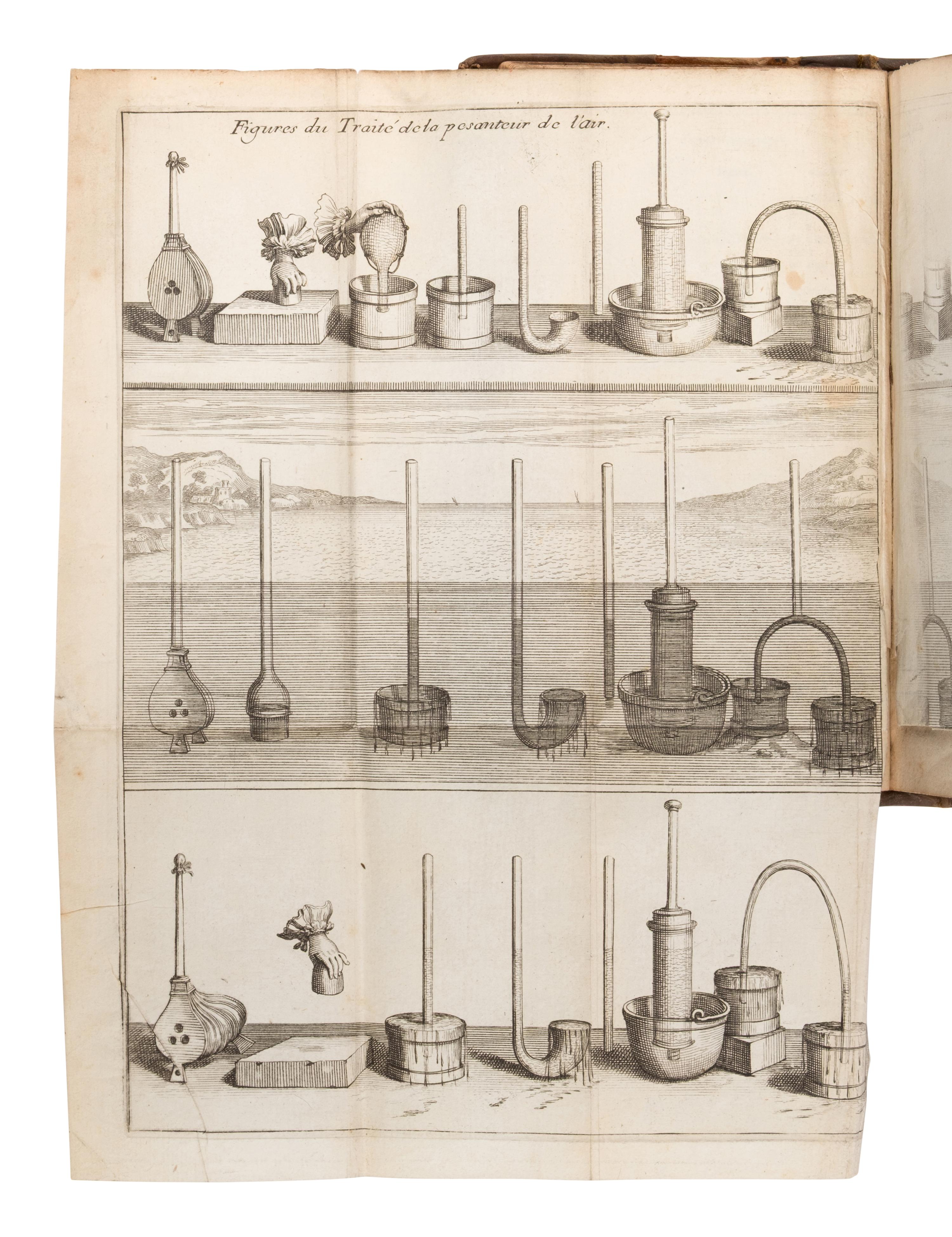 Pascal, Blaise (1623-1662). Traitez de l'Equilibre des Liqueurs et de la Pasanteur de la Masse de l'Air . Paris: Guillaume Desprez, 1663.