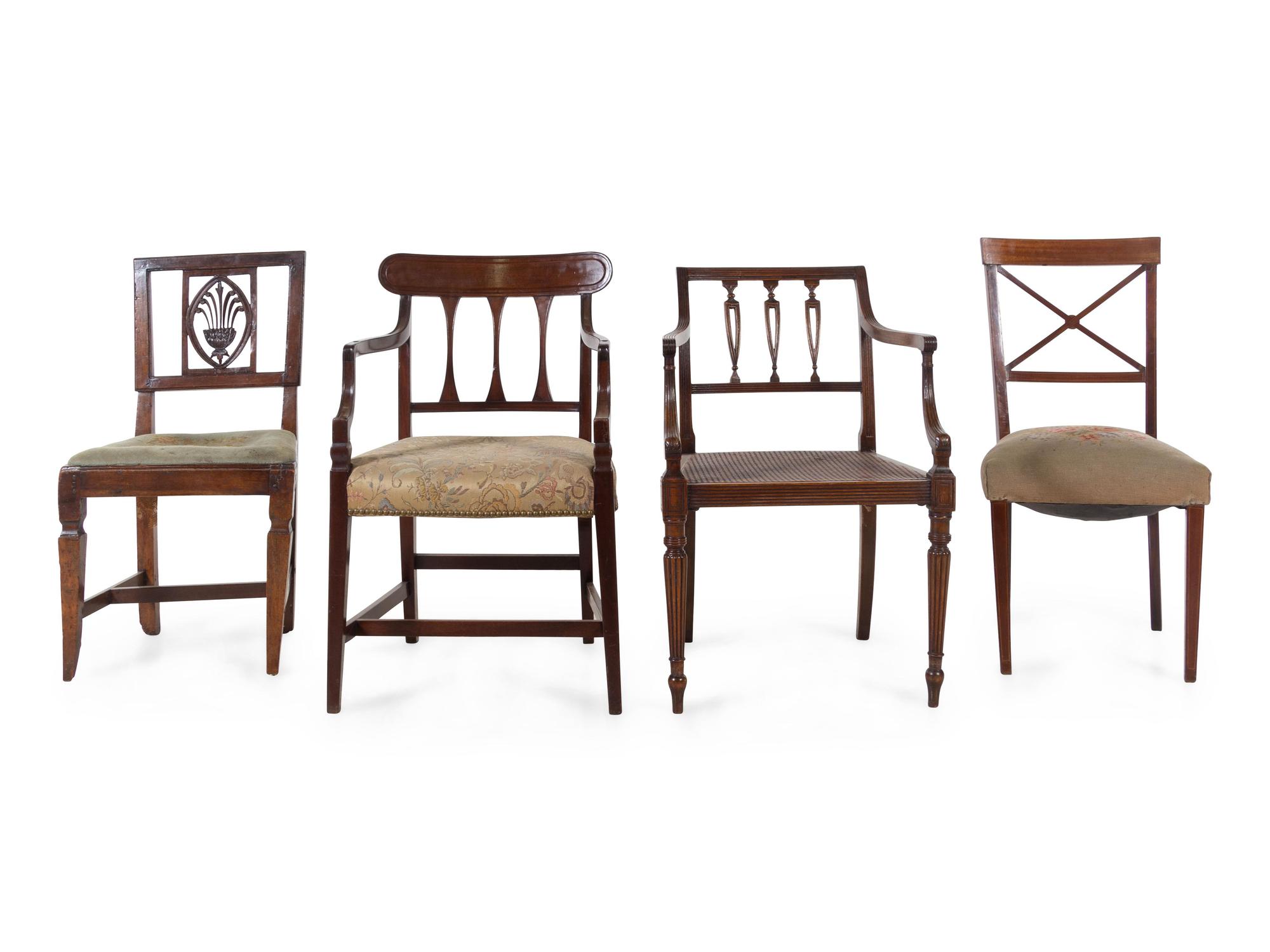 Four English Mahogany Chairs