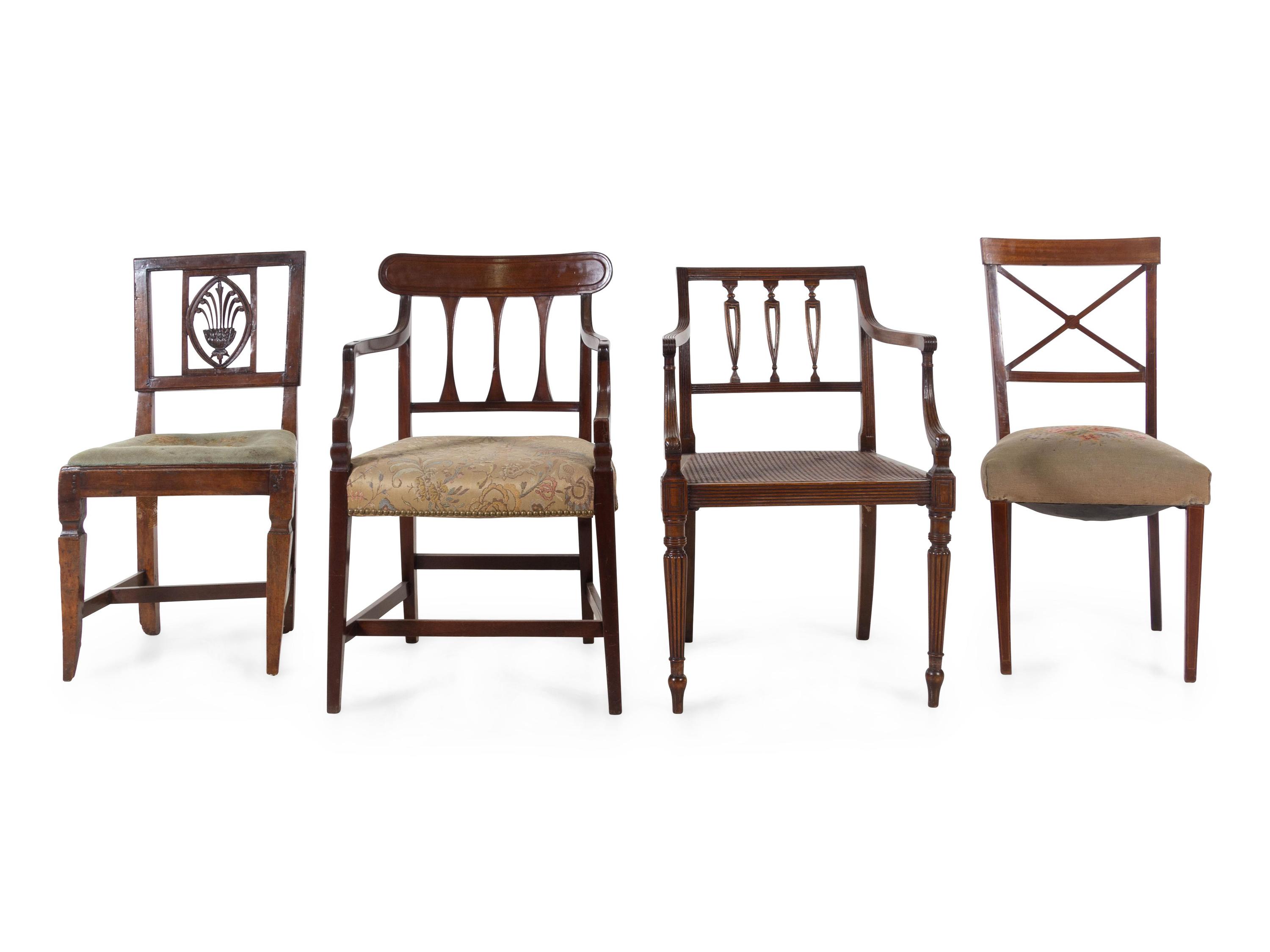 Four English Mahogany Chairs