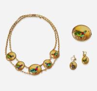 A Three-Piece French Jewelry Suite Victorian C.1900