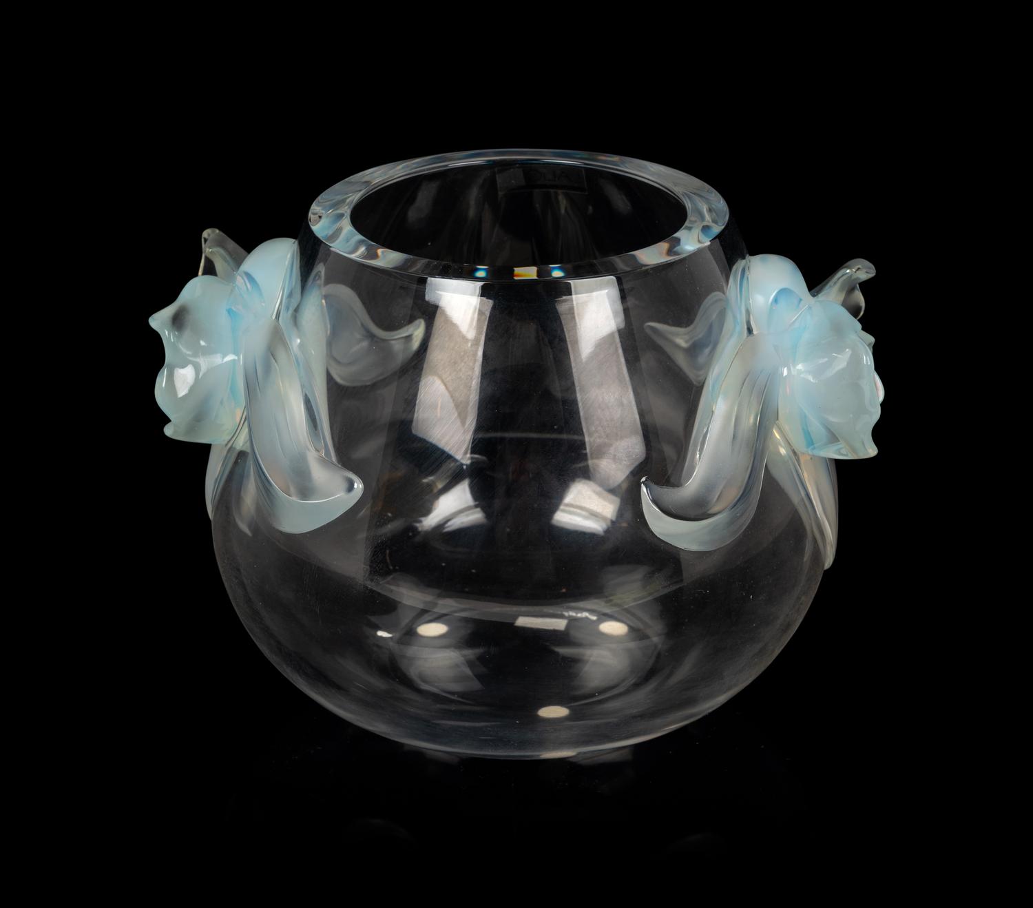 A Lalique Orchides Vase