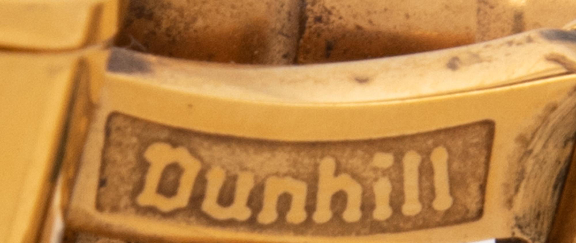 Dunhill, Two Gold-Tone Table Lighters
