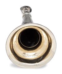 A Silver Plate Fireman's Parade Horn