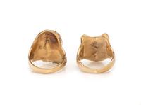 COLLECTION OF YELLOW GOLD RINGS