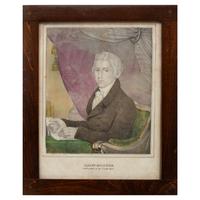 Eleven Framed Hand-Colored Lithographs of American Presidents