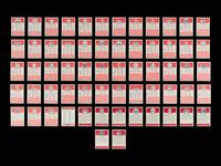 A Complete Set of 1986-87 Fleer Basketball Cards (132) Including Michael Jordan Rookie Card No. 57 (PSA 8 NM-MT) with Additional Graded Key Rookies and Sticker Set (11)