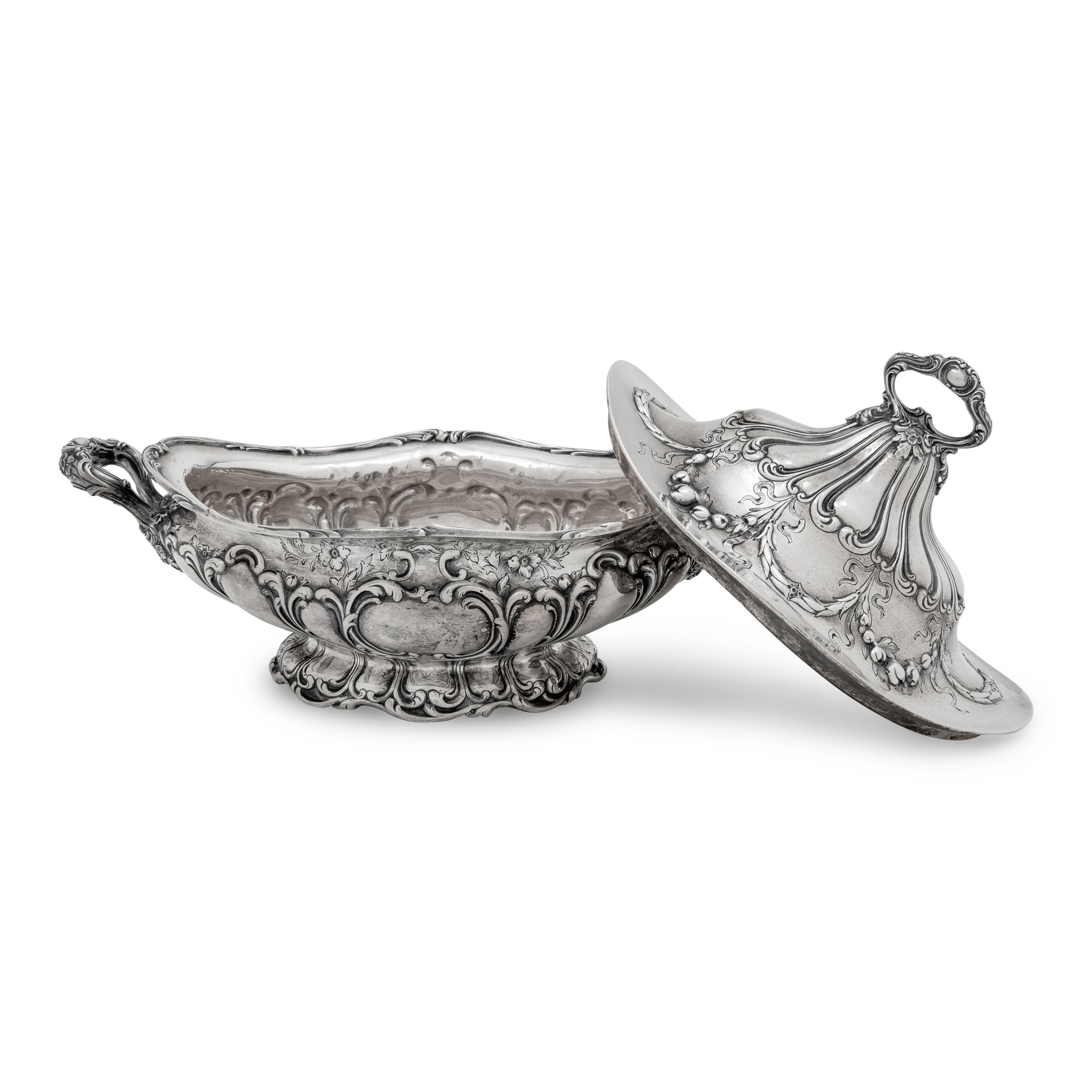 An American Silver Covered Tureen