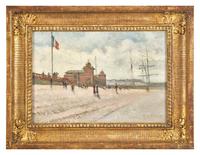 French Port Landscape , 1882