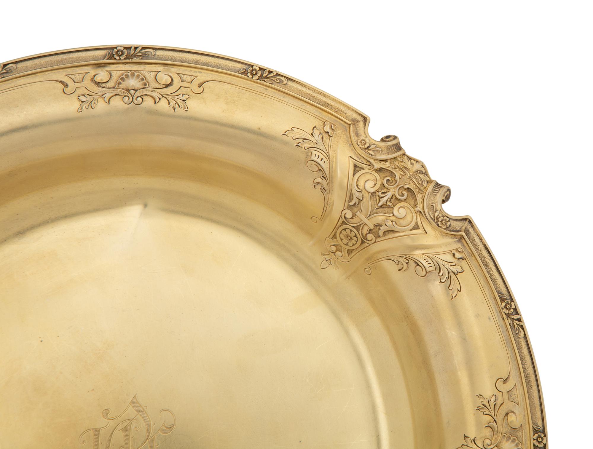 An American Silver Gilt Tray