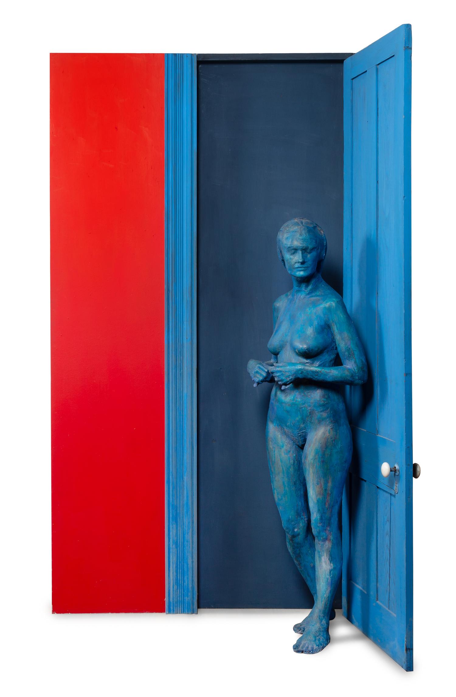 Blue Girl Behind Blue Door,
