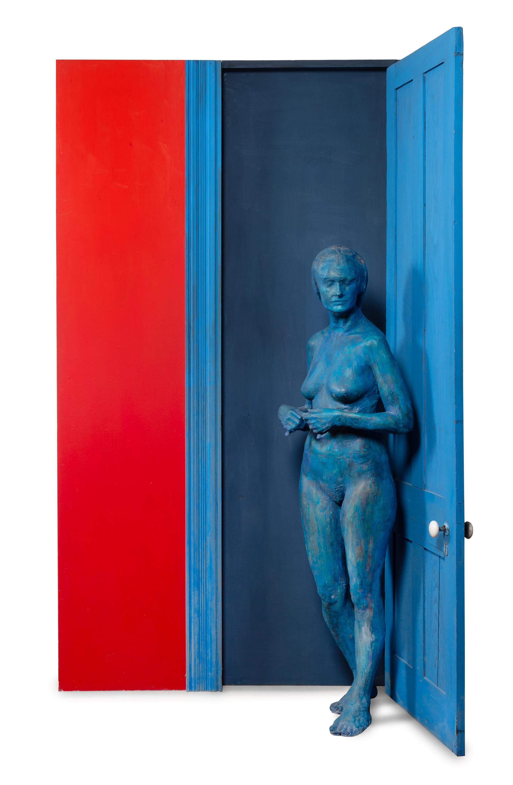 Blue Girl Behind Blue Door,