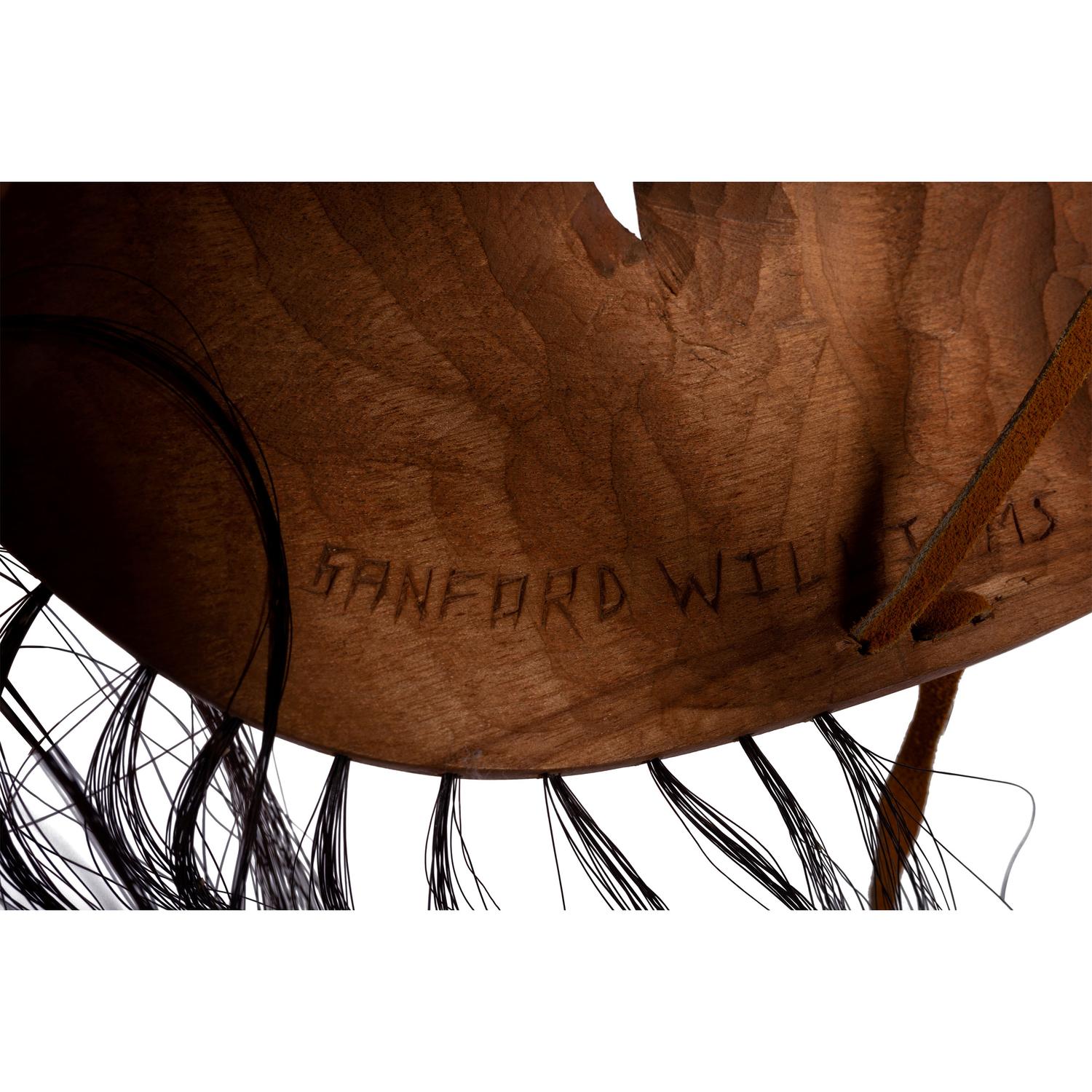 Carved and Painted Wooden Warrior Mask