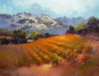 Ellen Klim, (American, 20th/21st century), Two Works; Vineyard, 1993 and Untitled (Vineyard with Mountains