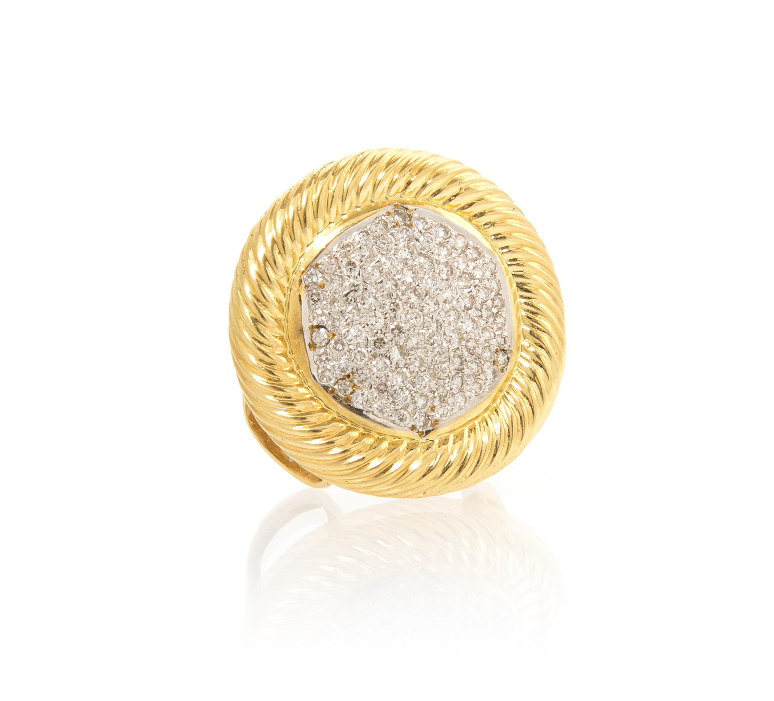 An 18 Karat Gold and Diamond Slide/Enhancer, 9.60 dwts.