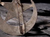 German Silver Hook Earrings and Brooches / Pins
