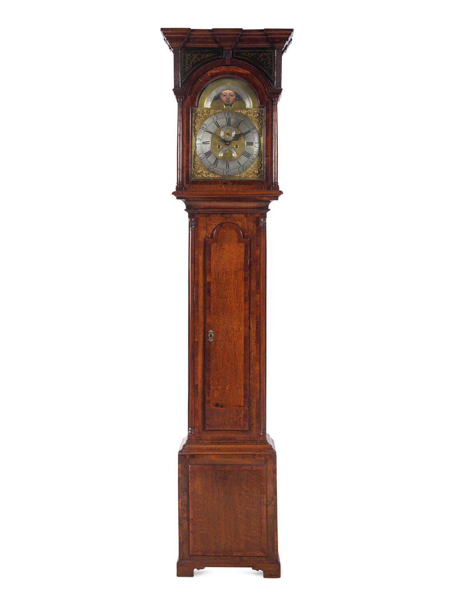 A George III Oak Tall Case Clock