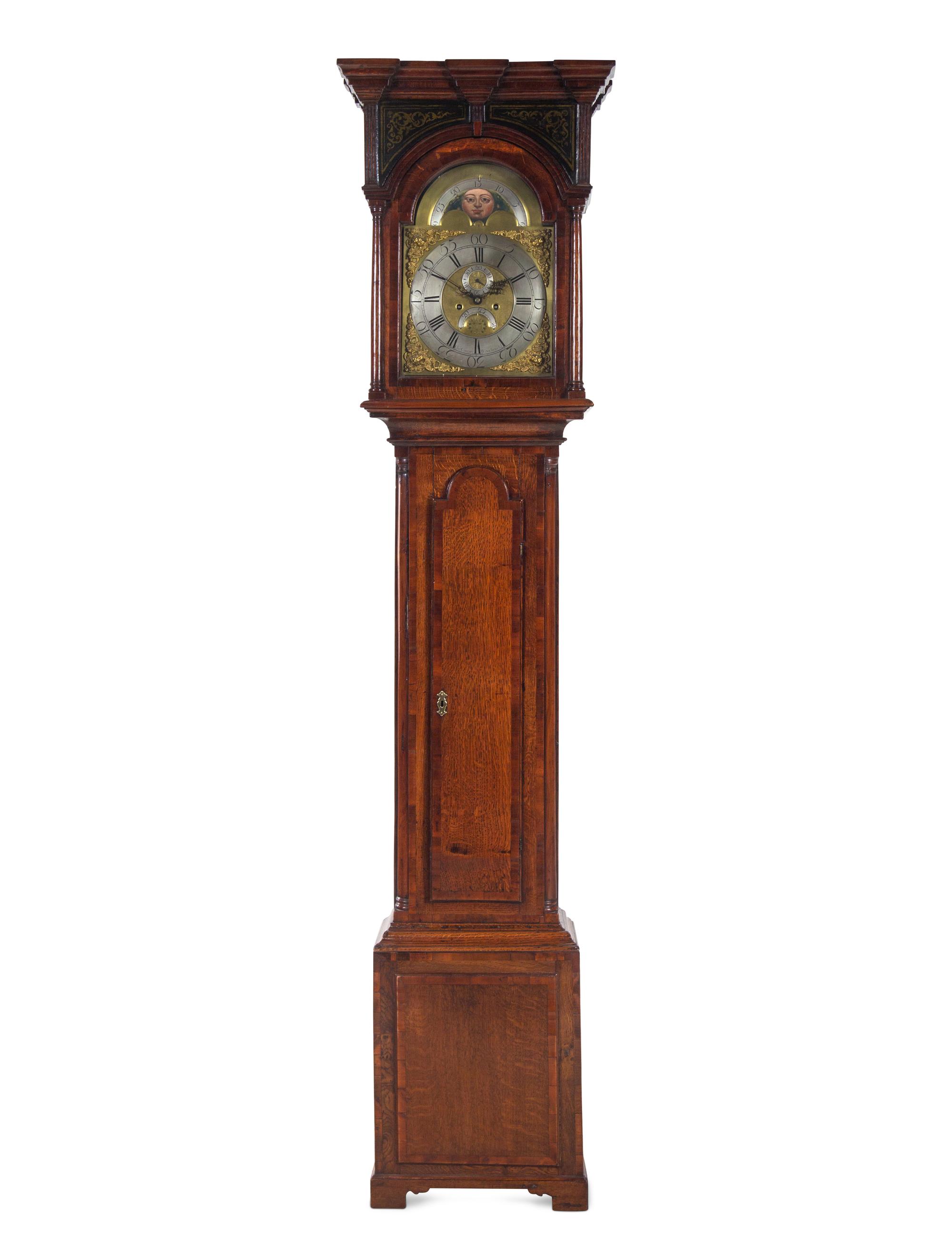 A George III Oak Tall Case Clock