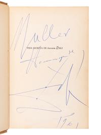 [ARTIST'S BOOK]. DALI, Salvador (1904-1989). Vida Secreta de Salvador Dali . Buenos Aires: Editorial Poseidon, 1944.