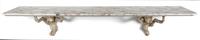 A Contemporary Wall Mounted Console Table Height 18 x width 94 1/2 x depth 19 1/2 inches. — 20TH CENTURY