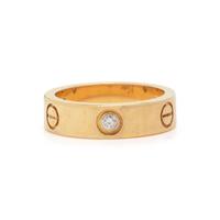 CARTIER, YELLOW GOLD AND DIAMOND 'LOVE' RING