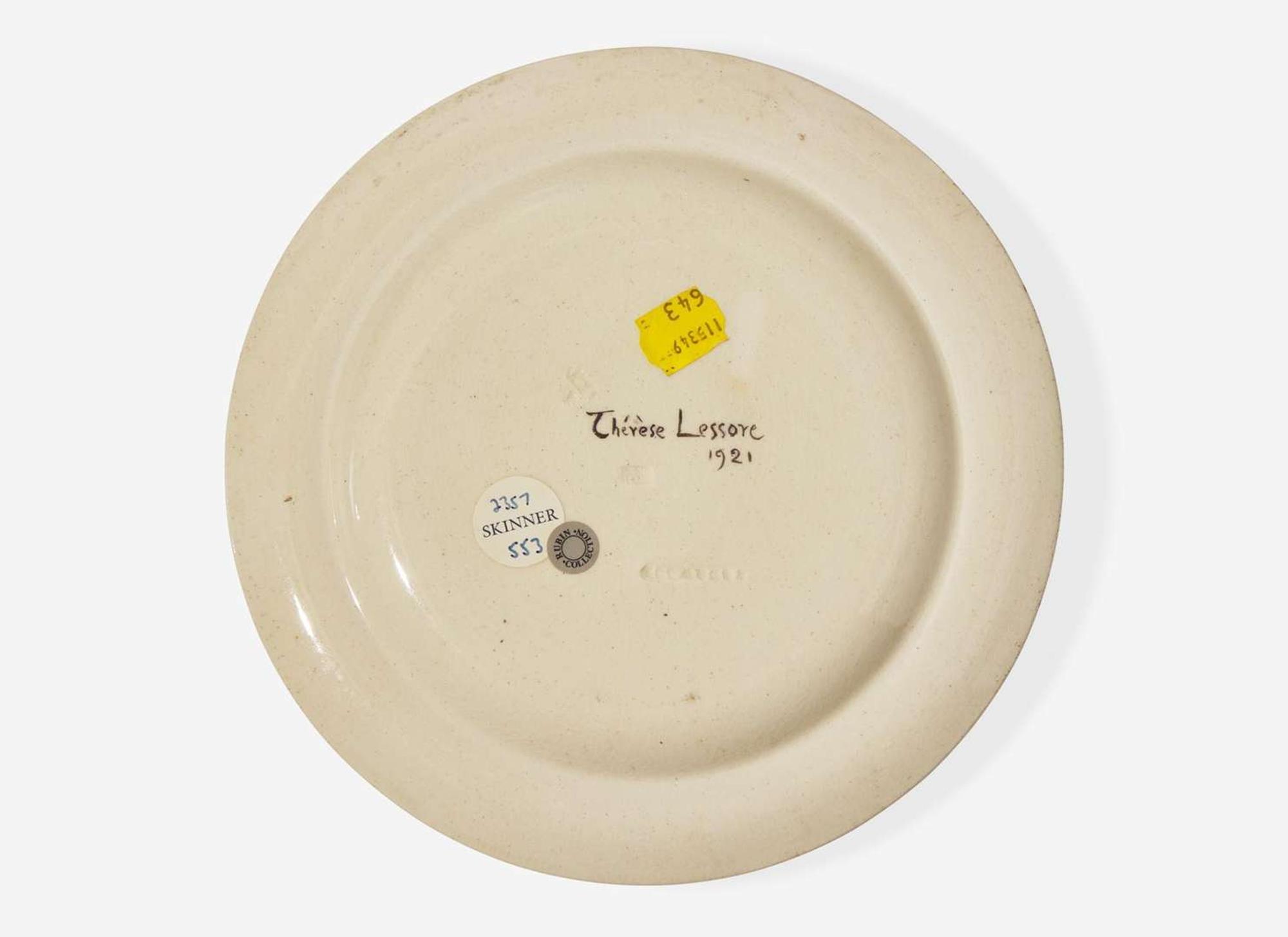 A Wedgwood Thérèse Lessore Decorated Queensware Plate, UK, circa 1921