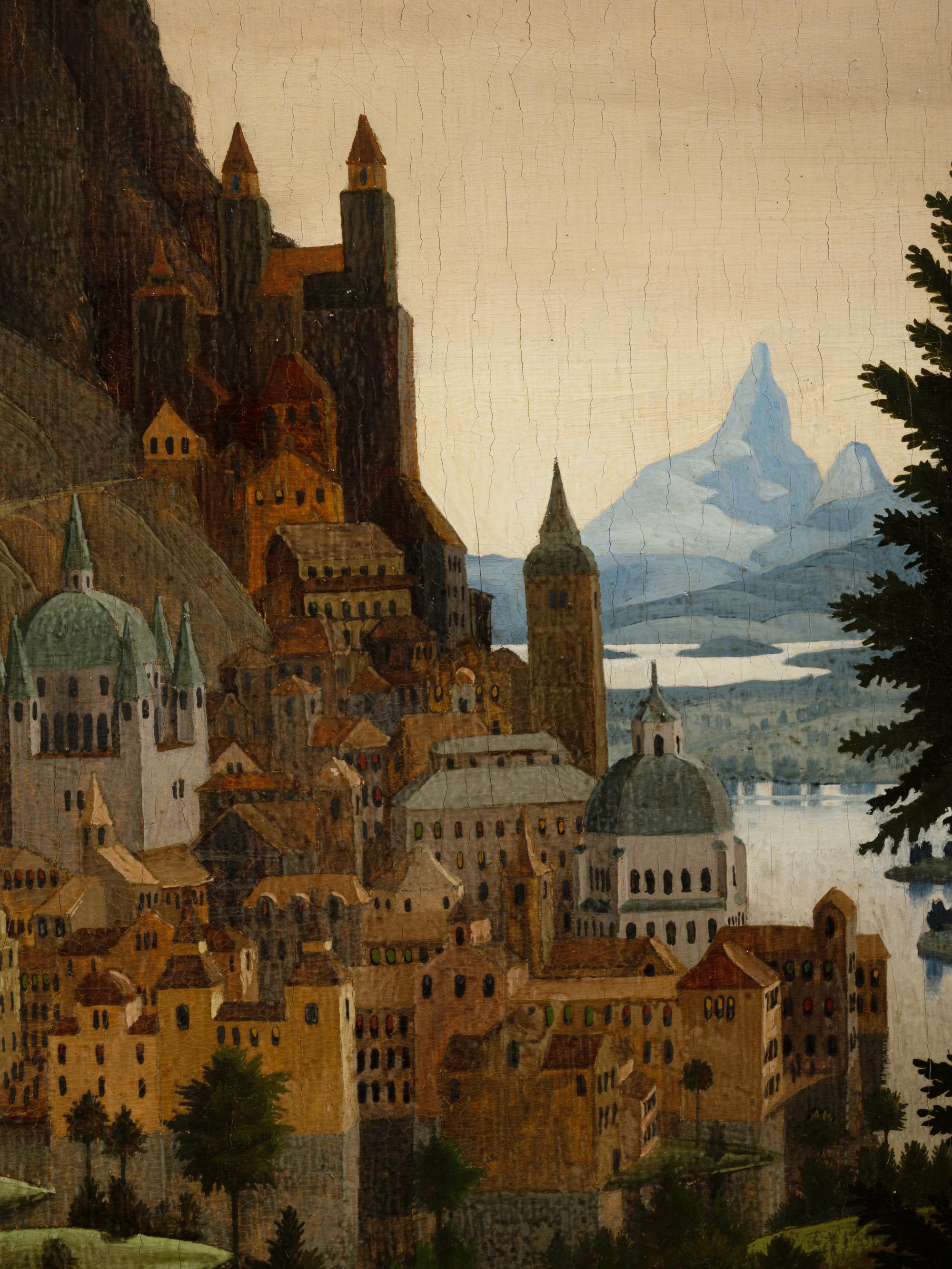 Landschaft mit Jäger
