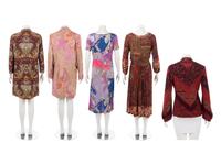 Five Etro Pieces: Two Jackets, Two Knit Dresses, One Knit Top