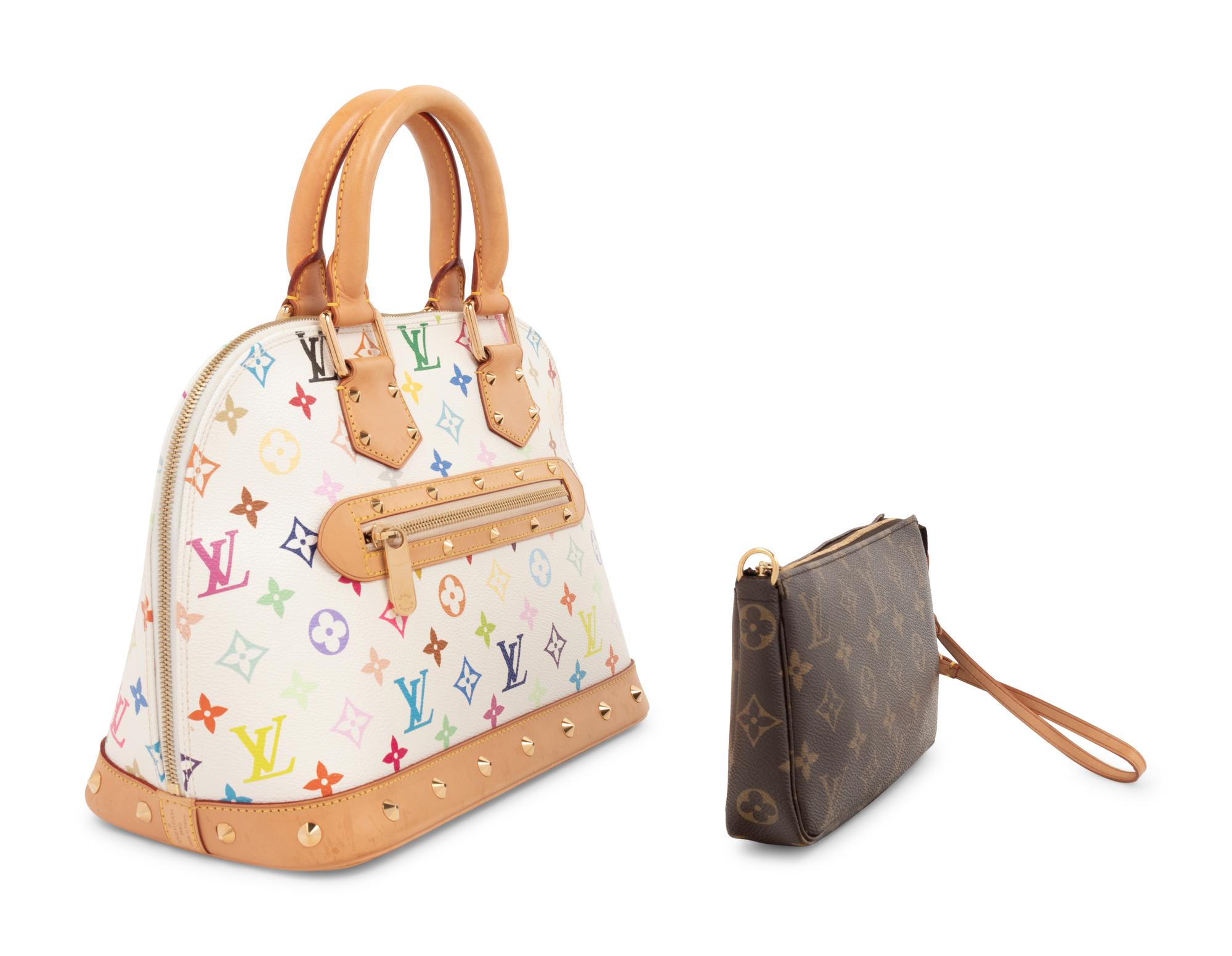 Louis Vuitton Alma Handbag and Monogram Clutch, 2003-2006