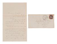 [CIVIL WAR]. Wounded 1st Minnesota soldier's letter from Lincoln Hospital. 28 July 1864.