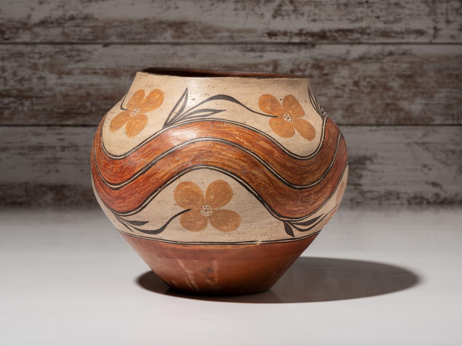 Zia Four-Color Pottery Jar
