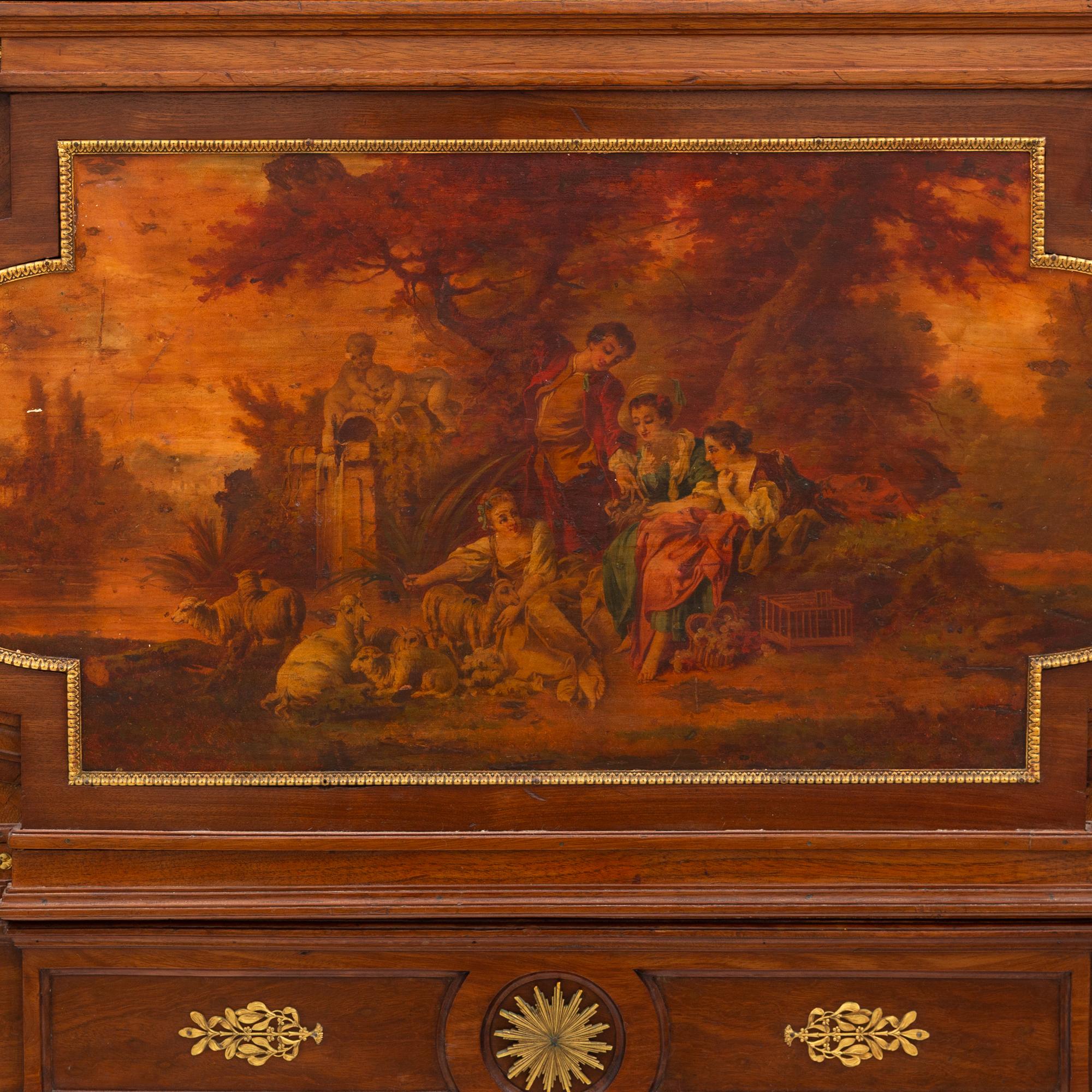 A French Gilt Metal Mounted and Vernis Martin Decorated Side Cabinet