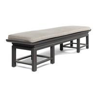 A Contemporary Gray-Painted Hall Bench