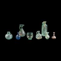 Eight Roman Glass Vessels