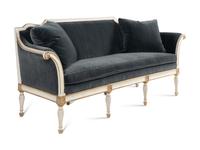 An Ebanista Bergamo Painted and Parcel-Gilt Settee