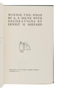MILNE, Alan Alexander (1882-1956). Winnie-The-Pooh . London: Methuen & Co. Ltd, 1926.