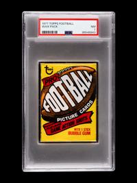 A Sealed Unopened 1977 Topps Football Wax Pack (PSA 7 NM)