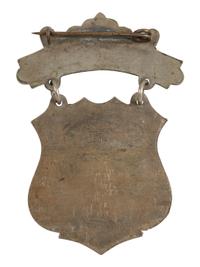 [CIVIL WAR]. 8th Wisconsin Battery Light Artillery ladder badge identified to J.H. Peanor.