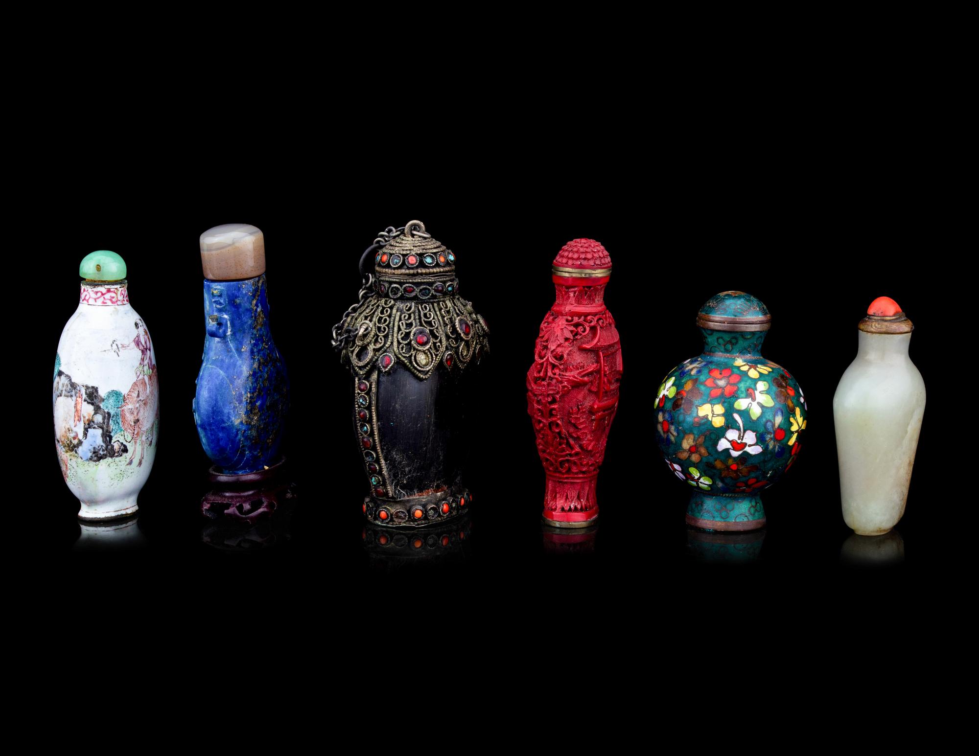 Six Chinese Snuff Bottles