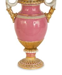 A Meissen Porcelain Snake Handled Vase Mounted as a Lamp