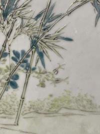 A pair of Chinese famille rose-decorated "meiren" circular plaques 粉彩美人瓷板一对 Late Qing/Republic period ?????