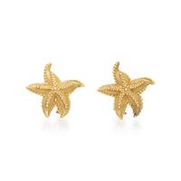 TIFFANY & CO., YELLOW GOLD STARFISH EARRINGS