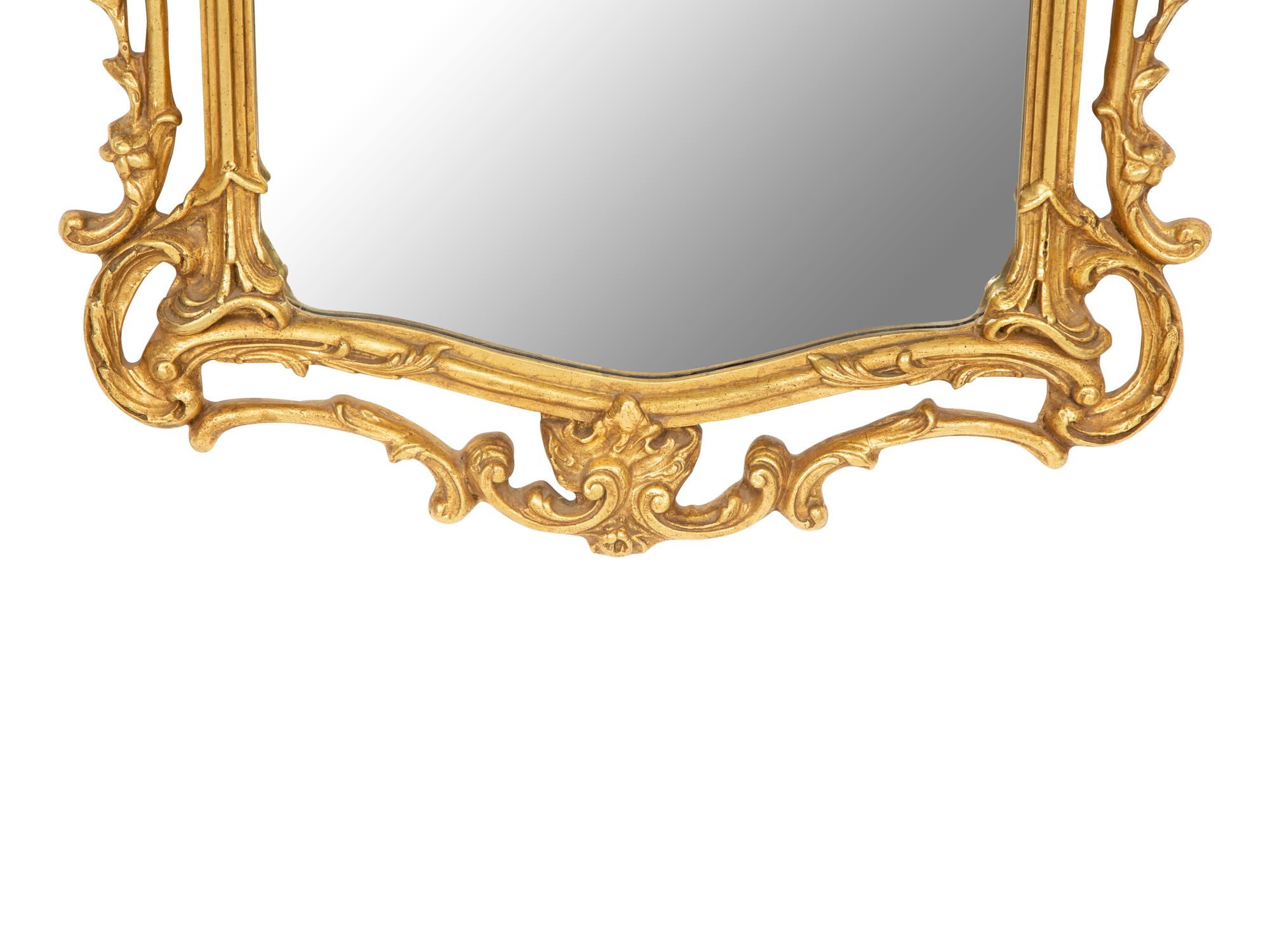 A Chinese Chippendale Style Giltwood Mirror